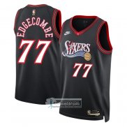 Camiseta Philadelphia 76ers V.J. Edgecombe NO 77 Classia 2025-26 Nego