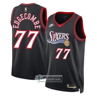 Camiseta Philadelphia 76ers V.J. Edgecombe NO 77 Classia 2025-26 Nego