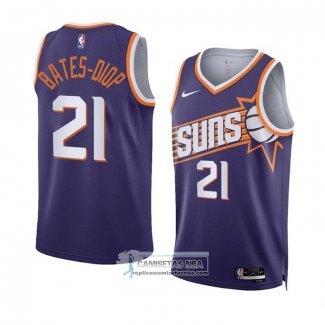 Camiseta Phoenix Suns Keita Bates-Diop NO 21 Icon 2023-24 Violeta