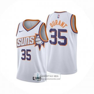 Camiseta Phoenix Suns Kevin Durant NO 35 Association 2025-26 Blanco