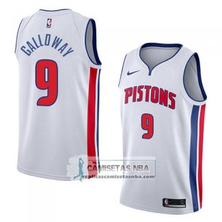 Camiseta Pistons Langston Galloway Association 2018 Blanco