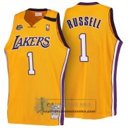 Camiseta Retro 1999-00 Lakers Russell Amarillo