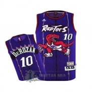 Camiseta Retro Nino Raptors DeRozan Purpura