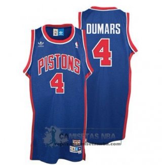 Camiseta Retro Pistons Dumars Azul