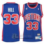 Camiseta Retro Pistons Hill Azul