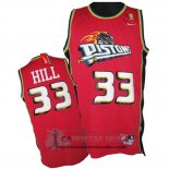 Camiseta Retro Pistons Hill Rojo