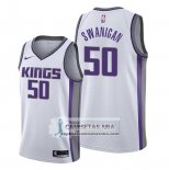 Camiseta Sacramento Kings Caleb Swanigan Association Blanco