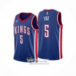 Camiseta Sacramento Kings De'Aaron Fox NO 5 Ciudad 2024-25 Azul
