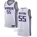 Camiseta Sacramento Kings Jason Williams NO 55 Association 2019-20 Blanco