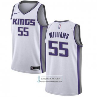 Camiseta Sacramento Kings Jason Williams NO 55 Association 2019-20 Blanco