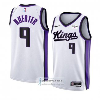 Camiseta Sacramento Kings Kevin Huerter NO 9 Association 2023-24 Blanco