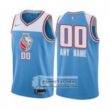 Camiseta Sacramento Kings Personalizada Ciudad 2017-18 Azul