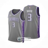 Camiseta Sacramento Kings Terence Davis NO 3 Ciudad 2022-23 Gris