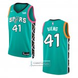 Camiseta San Antonio Spurs Gorgui Dieng NO 41 Ciudad 2022-23 Verde