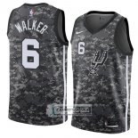 Camiseta San Antonio Spurs Lonnie Walker Ciudad 2018 Gris
