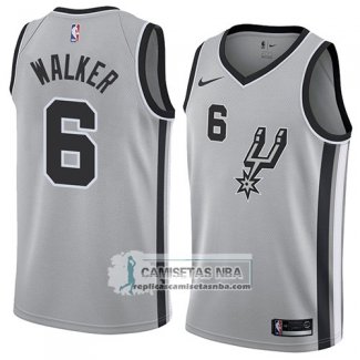 Camiseta San Antonio Spurs Lonnie Walker Statement 2018 Gris