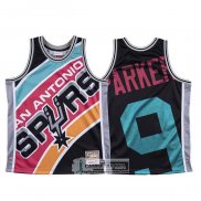 Camiseta San Antonio Spurs Tony Parker Mitchell & Ness Big Face Negro