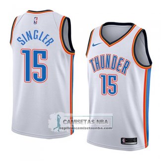 Camiseta Thunder Kyle Singler Association 2018 Blanco