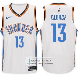 Camiseta Thunder Paul George 2017-18 Blanco