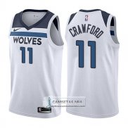 Camiseta Timberwolves Jamal Crawford Association 2017-18 Blanco