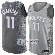 Camiseta Timberwolves Jamal Crawford Ciudad 2018 Gris