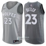 Camiseta Timberwolves Jimmy Butler Ciudad Gris