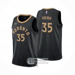 Camiseta Toronto Raptors Christian Koloko NO 35 Ciudad 2022-23 Negro