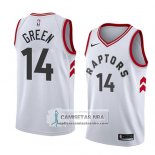 Camiseta Toronto Raptors Danny Green Association 2018 Blanco