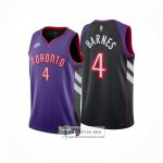 Camiseta Toronto Raptors Scottie Barnes NO 4 Classic 2024-25 Violeta