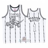 Camiseta Toronto Raptors Tracy Mcgrady Concord Collection Hardwood Classics Blanco Negro