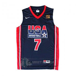 Camiseta USA 1992 Bird Negro