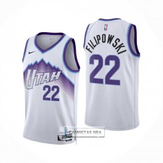 Camiseta Utah Jazz Darryn Peterson NO 22 Association 2025-26 Blanco
