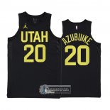 Camiseta Utah Jazz Udoka Azubuike NO 20 Statement 2022-23 Negro