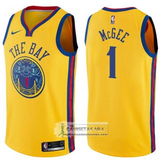 Camiseta Warriors Javale Mcgee Chinese Heritage Ciudad 2017-18 O