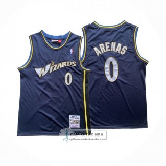 Camiseta Washington Wizards Gilbert Arenas NO 0 Mitchell & Ness 2003-04 Azul
