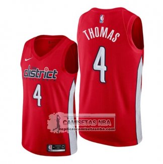 Camiseta Washington Wizards Isaiah Thomas Earned Rojo