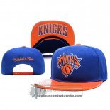Gorra Knicks Leather Naranja Azul
