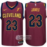 Nike Camiseta Cavaliers James 2017-18 Rojo