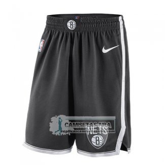 Pantalone Brooklyn Nets Icon 2019 Negro