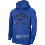 Sudaderas con Capucha Dallas Mavericks Performance Practice 2021-22 Azul