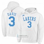 Sudaderas con Capucha Los Angeles Lakers Anthony Davis Classic 2022-23 Blanco