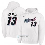 Sudaderas con Capucha Miami Heat Bam Adebayo Ciudad 2020-21 Blanco