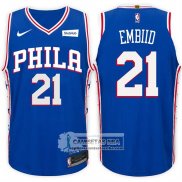 Camiseta 76ers Joel Embiid 2017-18 Azul