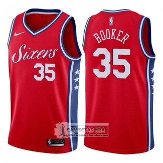 Camiseta 76ers Trevor Booker Statement 2017-18 Rojo