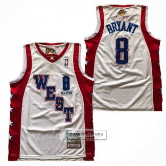 Camiseta All Star 2004 Kobe Bryant NO 8 Blanco