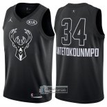 Camiseta All Star 2018 Bucks Giannis Antetokounmpo Negro