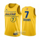 Camiseta All Star 2021 Boston Celtics Jaylen Brown Oro