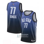 Camiseta All Star 2023 Dallas Mavericks Luka Doncic NO 77 Azul