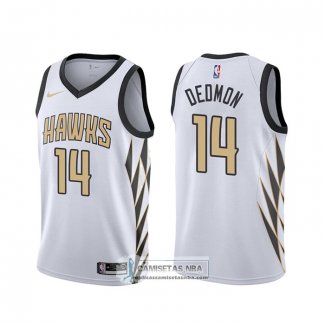 Camiseta Atlanta Hawks Dewayne Dedmon Ciudad Blanco