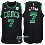 Camiseta Autentico Celtics Brown 2017-18 Negro